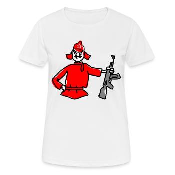 army soldier soldier knight world war world59 - Women's Breathable T-Shirt - white - Front - AI Model Female 172 dark (172cm)