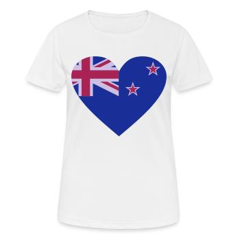 Neuseeland - Frauen T-Shirt atmungsaktiv - Weiß - Vorne - AI Model Female 172 dark (172cm)