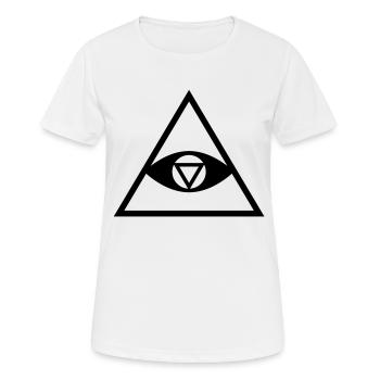Illuminati - T-shirt respirant Femme - blanc - Devant - AI Model Female 172 dark (172cm)