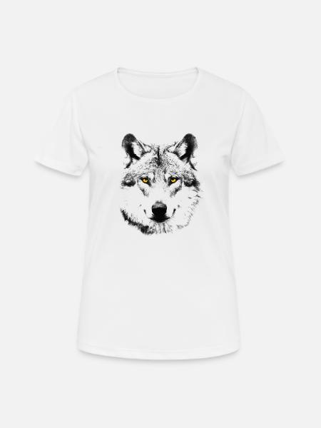 The Wolf - Women's Breathable T-Shirt - white