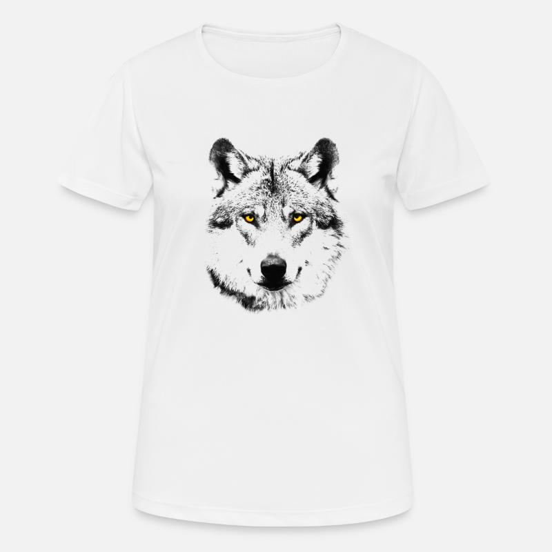 The Wolf - Women's Breathable T-Shirt - white