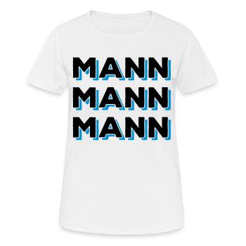 Mann Mann Mann - Frauen T-Shirt atmungsaktiv - Weiß - Vorne - AI Model Female 172 dark (172cm)
