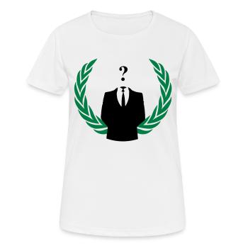 anonymous color - T-shirt respirant Femme - blanc - Devant - AI Model Female 172 dark (172cm)