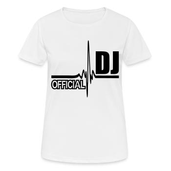 official dj - Women's Breathable T-Shirt - white - Front - AI Model Female 172 dark (172cm)