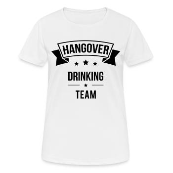 Hangover Drinking Team - Women's Breathable T-Shirt - white - Front - AI Model Female 172 dark (172cm)