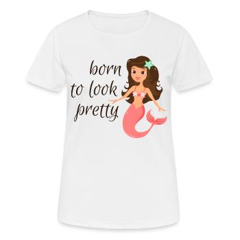 sirène - T-shirt respirant Femme - blanc - Devant - AI Model Female 172 dark (172cm)