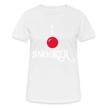 Billard Billard - T-shirt respirant Femme - blanc - Devant - AI Model Female 172 dark (172cm)