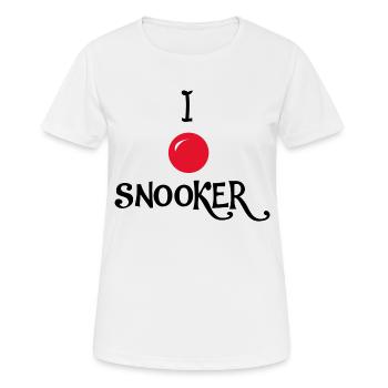Billard Billard - T-shirt respirant Femme - blanc - Devant - AI Model Female 172 dark (172cm)