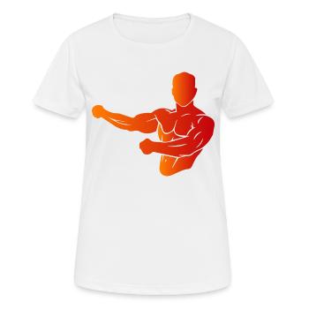 Bodybuilding - Women's Breathable T-Shirt - white - Front - AI Model Female 172 dark (172cm)
