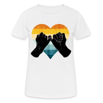 Freundschaft - Frauen T-Shirt atmungsaktiv - Weiß - Vorne - AI Model Female 172 dark (172cm)