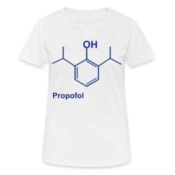 Bleu de propofol - T-shirt respirant Femme - blanc - Devant - AI Model Female 172 dark (172cm)
