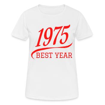 1975 Best Year College and University Sports - T-shirt respirant Femme - blanc - Devant - AI Model Female 172 dark (172cm)