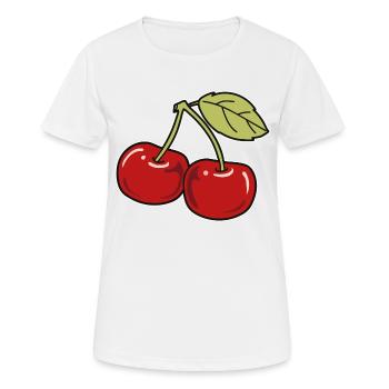 Cerise - T-shirt respirant Femme - blanc - Devant - AI Model Female 172 dark (172cm)