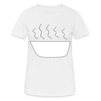 Suppe - Frauen T-Shirt atmungsaktiv - Weiß - Vorne - AI Model Female 172 dark (172cm)