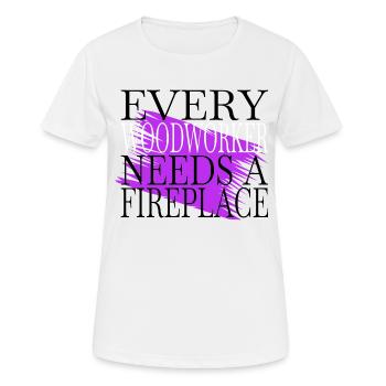 devis bday bûcheron - T-shirt respirant Femme - blanc - Devant - AI Model Female 172 dark (172cm)