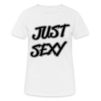 Très sexy - T-shirt respirant Femme - blanc - Devant - AI Model Female 172 dark (172cm)