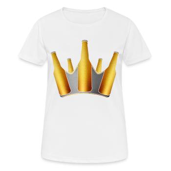 Couronne - T-shirt respirant Femme - blanc - Devant - AI Model Female 172 dark (172cm)