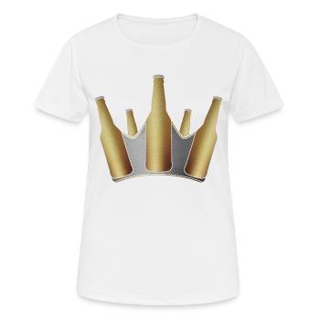 Beer Crown - Women's Breathable T-Shirt - white - Front - AI Model Female 172 dark (172cm)