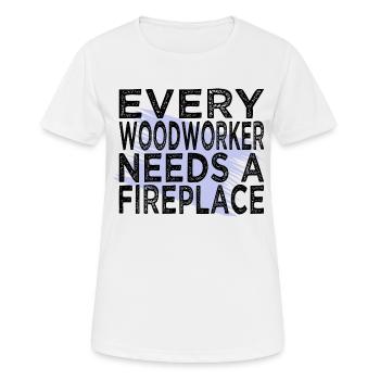 union carpenter lumber felling statement - Frauen T-Shirt atmungsaktiv - Weiß - Vorne - AI Model Female 172 dark (172cm)