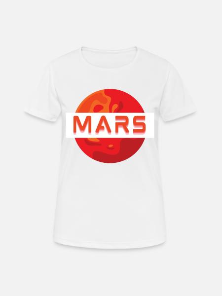 Mission MARS! - Women's Breathable T-Shirt - white