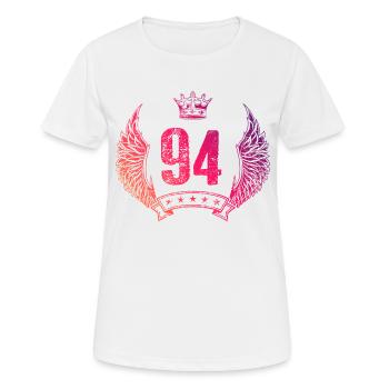 94 Couronne numérique - T-shirt respirant Femme - blanc - Devant - AI Model Female 172 dark (172cm)