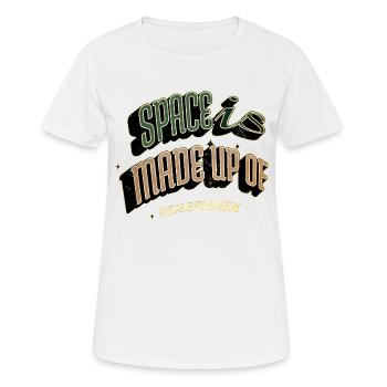 believe birthday gift night sky humor quote - Women's Breathable T-Shirt - white - Front - AI Model Female 172 dark (172cm)