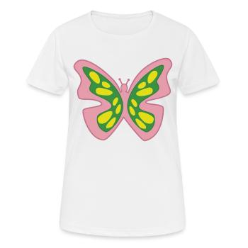 Papillon de lumiere - T-shirt respirant Femme - blanc - Devant - AI Model Female 172 dark (172cm)