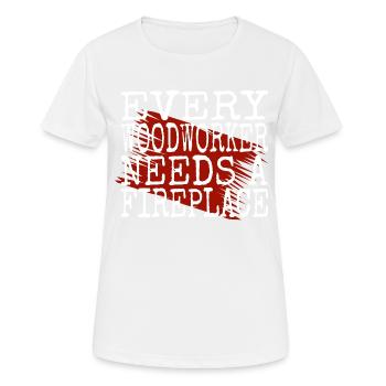 dad funny birthday present present present - Women's Breathable T-Shirt - white - Front - AI Model Female 172 dark (172cm)