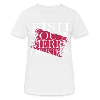birthday present bedroom beard fisherman fishes - Women's Breathable T-Shirt - white - Front - AI Model Female 172 dark (172cm)