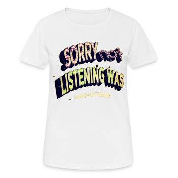 birthday present funny quote present animal - Women's Breathable T-Shirt - white - Front - AI Model Female 172 dark (172cm)