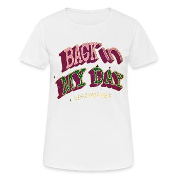 space ship cool gift humor birthday present idea - Women's Breathable T-Shirt - white - Front - AI Model Female 172 dark (172cm)