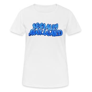 Socially Awkward - Frauen T-Shirt atmungsaktiv - Weiß - Vorne - AI Model Female 172 dark (172cm)