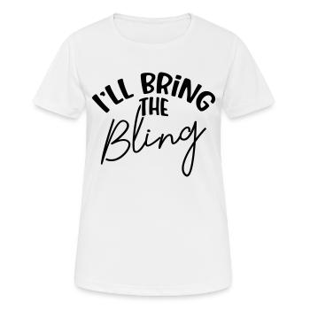 Let's Party 'til She's Married! JGA Bling - Frauen T-Shirt atmungsaktiv - Weiß - Vorne - AI Model Female 172 dark (172cm)