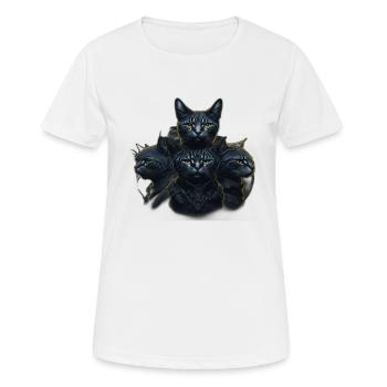 Trendy cats - Women's Breathable T-Shirt - white - Front - AI Model Female 172 dark (172cm)