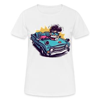 Max in convertible - Women's Breathable T-Shirt - white - Front - AI Model Female 172 dark (172cm)