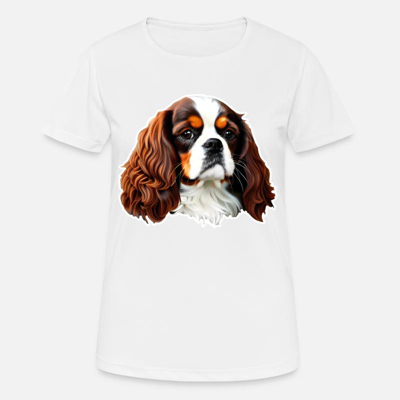 Cavalier King Charles Spaniel - Women's Breathable T-Shirt - white