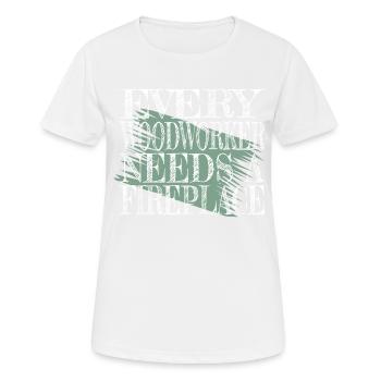 present devices electronic awesome electric shock - Women's Breathable T-Shirt - white - Front - AI Model Female 172 dark (172cm)