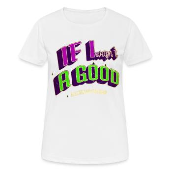 électricien bière électricité cadeau choc électrique - T-shirt respirant Femme - blanc - Devant - AI Model Female 172 dark (172cm)