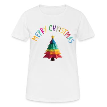 Joyeux Noël / Merry Christmas - Women's Breathable T-Shirt - white - Front - AI Model Female 172 dark (172cm)
