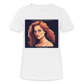 Digitale Kunst - Frauen T-Shirt atmungsaktiv - Weiß - Vorne - AI Model Female 172 dark (172cm)