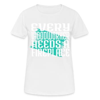 cabinetmaker bday arboriculture - Women's Breathable T-Shirt - white - Front - AI Model Female 172 dark (172cm)