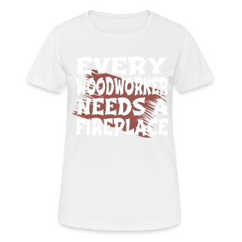 aaron carpenter tshirts lumber happy - Frauen T-Shirt atmungsaktiv - Weiß - Vorne - AI Model Female 172 dark (172cm)