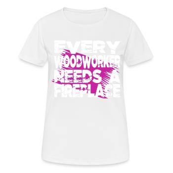 arboriculture woodcutter - Women's Breathable T-Shirt - white - Front - AI Model Female 172 dark (172cm)