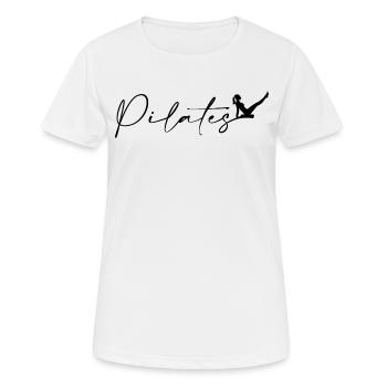 Pilates - Women's Breathable T-Shirt - white - Front - AI Model Female 172 dark (172cm)