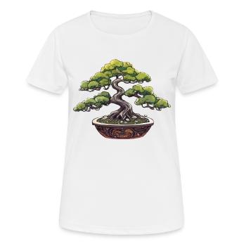 Bonsai - Frauen T-Shirt atmungsaktiv - Weiß - Vorne - AI Model Female 172 dark (172cm)