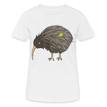 Kiwi bio - T-shirt respirant Femme - blanc - Devant - AI Model Female 172 dark (172cm)
