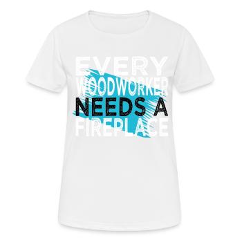 carpenter plumber union carpenter tshirts lumber - Frauen T-Shirt atmungsaktiv - Weiß - Vorne - AI Model Female 172 dark (172cm)