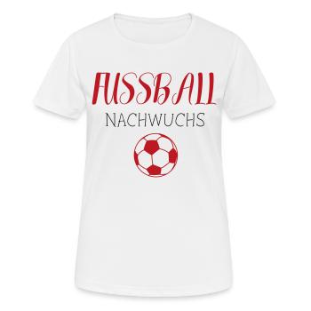FUßBALL NACHWUCHS - Frauen T-Shirt atmungsaktiv - Weiß - Vorne - AI Model Female 172 dark (172cm)