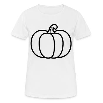 citrouille - T-shirt respirant Femme - blanc - Devant - AI Model Female 172 dark (172cm)