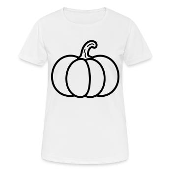 citrouille - T-shirt respirant Femme - blanc - Devant - AI Model Female 172 dark (172cm)